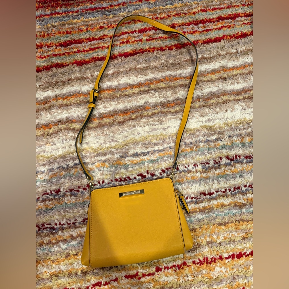 Steve Madden Yellow Crossbody Bag with Adjustable Strap